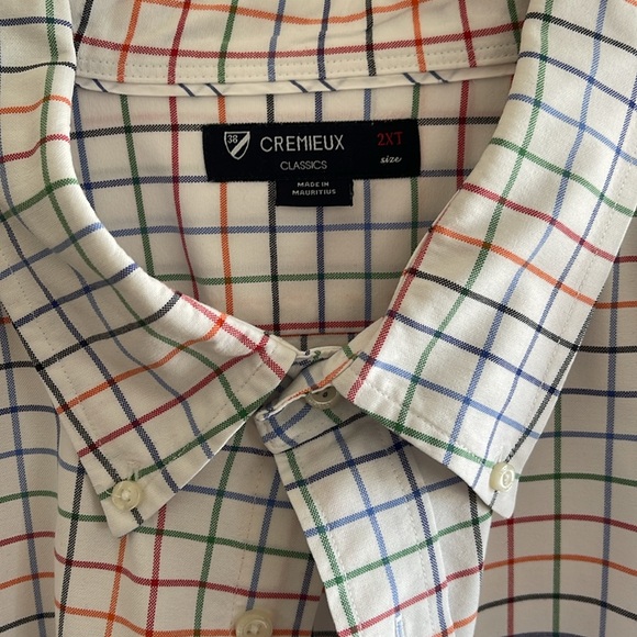 Cremieux Classics men’s long sleeve button-down 100% cotton shirt 2XT - Picture 2 of 5